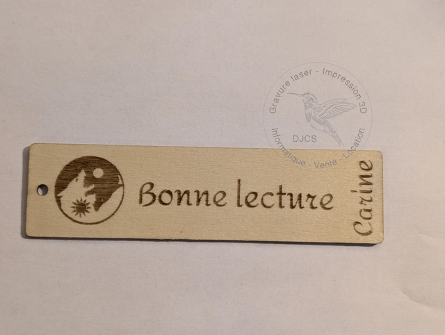 Marque page personnalisable