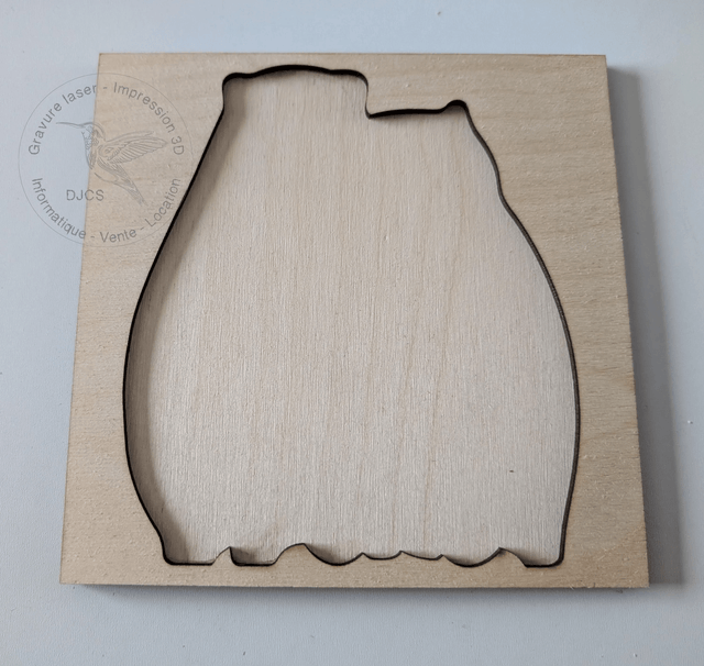 Puzzle ours en bois représentant votre famille