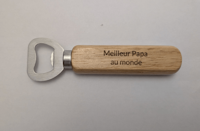 Décapsuleur en bois personnalisable