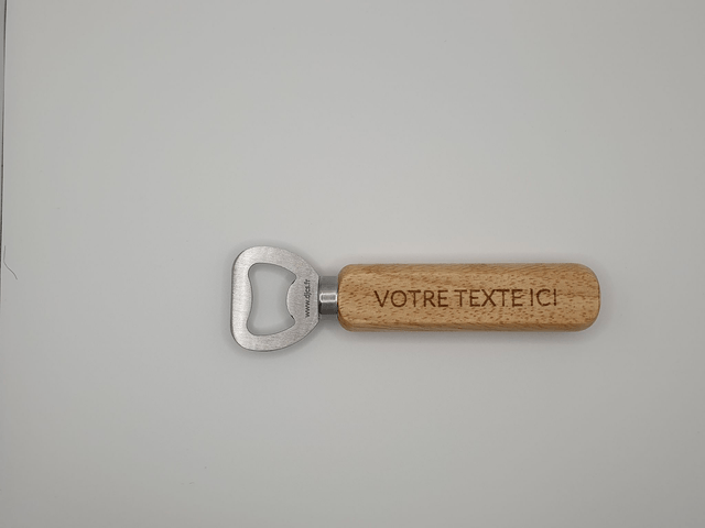 Décapsuleur en bois personnalisable