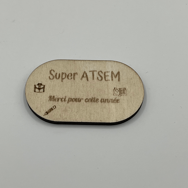 Magnet coeur merci maitresse ,atsem , nounou