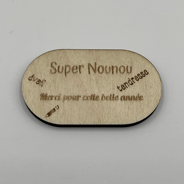 Magnet coeur merci maitresse ,atsem , nounou